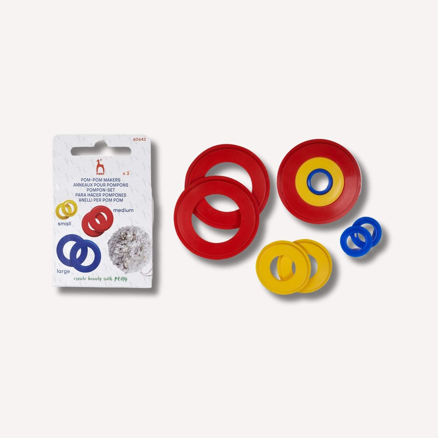 Pom-pom maker 3-pack från Ponny